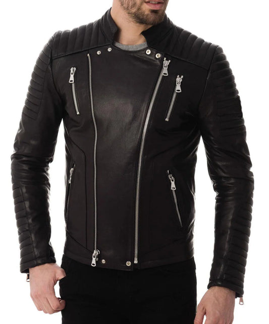 Men's Genuine Leather Jacket MJ 161