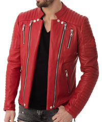 Men's Genuine Leather Jacket MJ 165