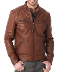 Men's Genuine Leather Jacket MJ 168