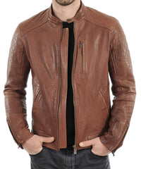 Men's Genuine Leather Jacket MJ 16