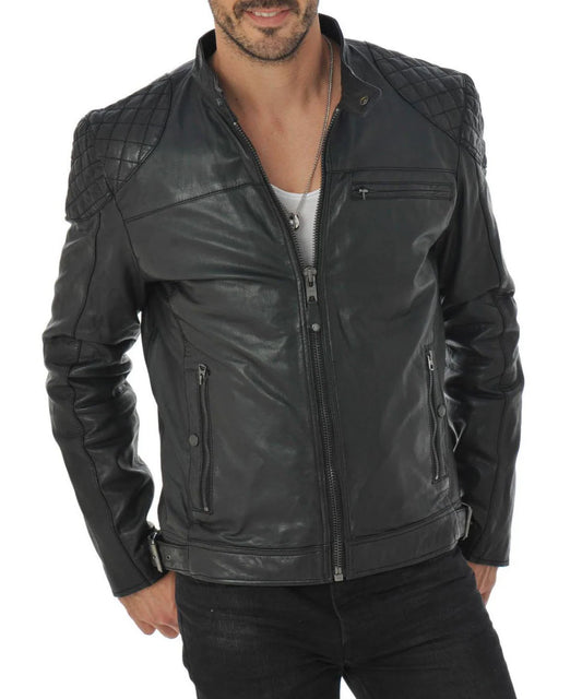 Men's Genuine Leather Jacket MJ 171