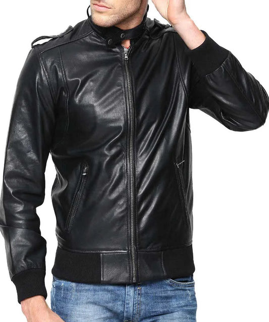 Men's Genuine Leather Jacket MJ 174