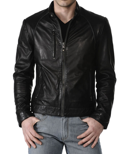 Men's Genuine Leather Jacket MJ 179