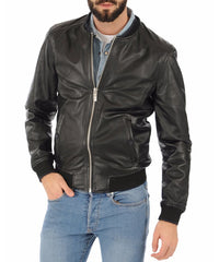 Men's Genuine Leather Jacket MJ 182