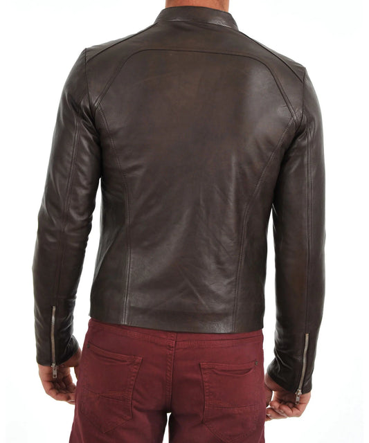 Men's Genuine Leather Jacket MJ 183