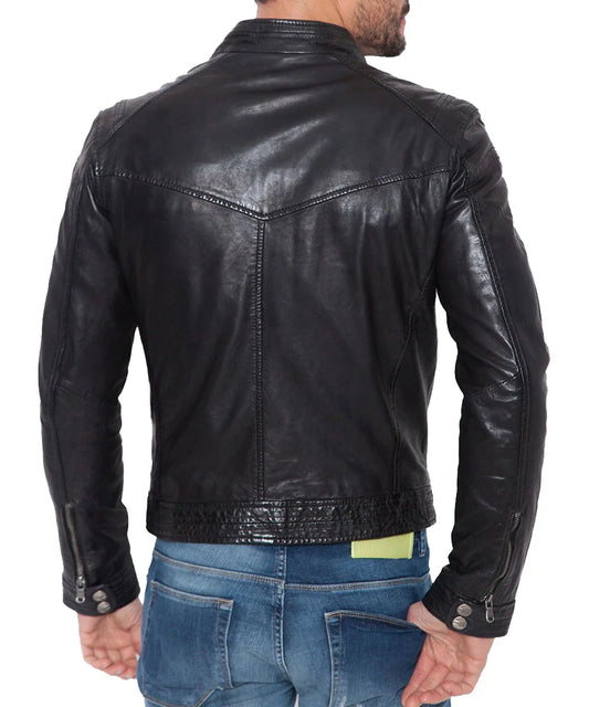 Men's Genuine Leather Jacket MJ 186