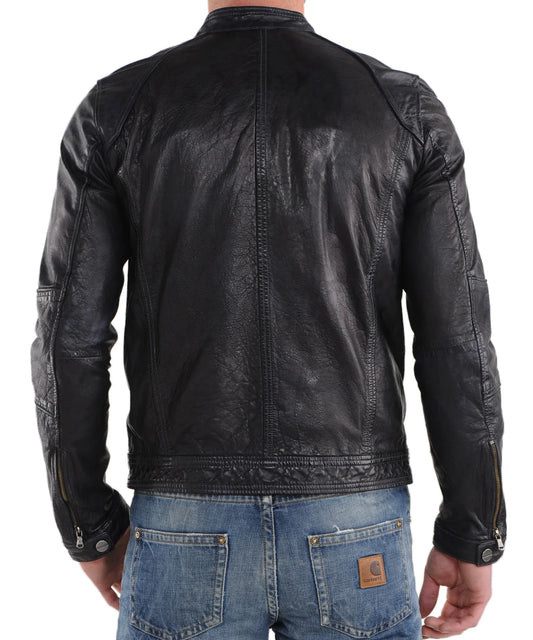 Men's Genuine Leather Jacket MJ 18