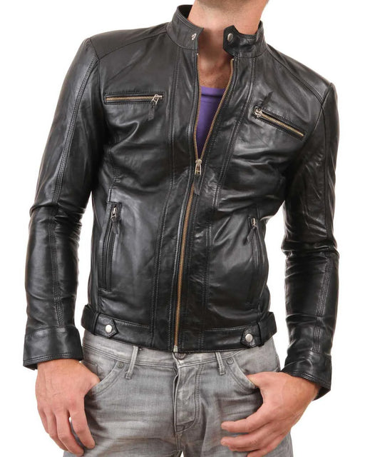 Men's Genuine Leather Jacket MJ 192