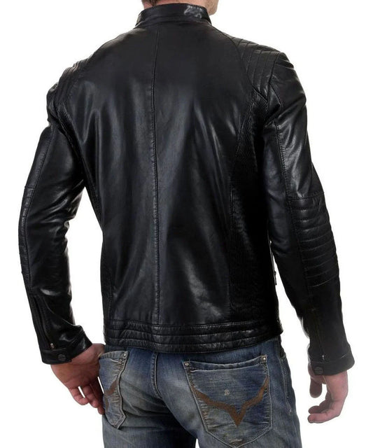 Men's Genuine Leather Jacket MJ 196
