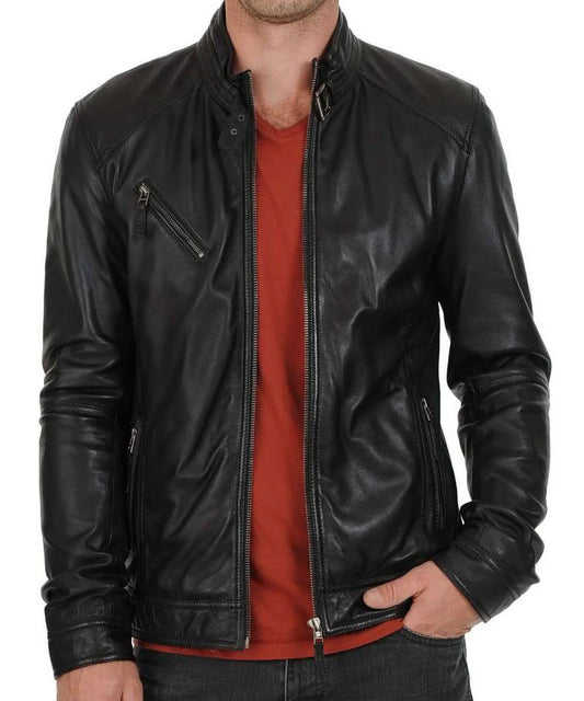 Men's Genuine Leather Jacket MJ 199
