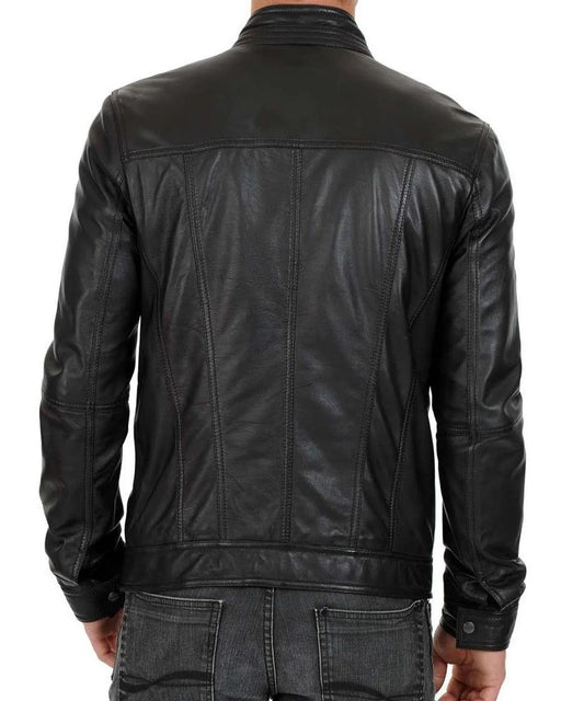 Men's Genuine Leather Jacket MJ 199