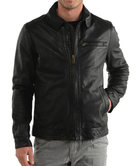 Men's Genuine Leather Jacket MJ 200