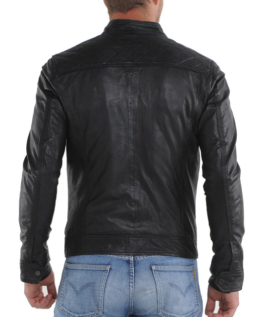 Men's Genuine Leather Jacket MJ 20
