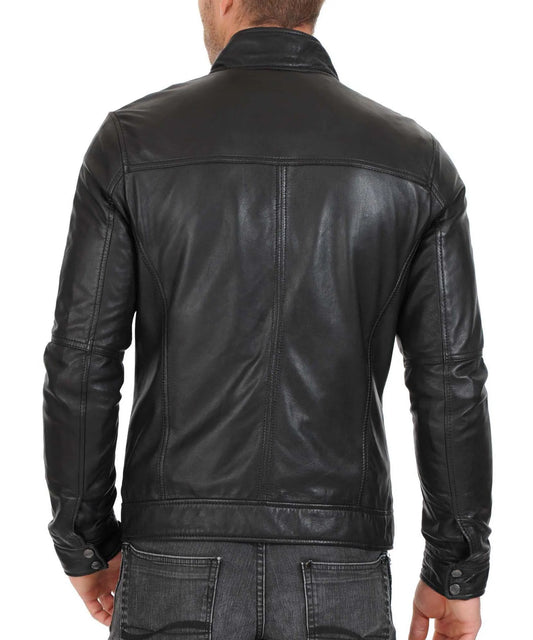 Men's Genuine Leather Jacket MJ 22
