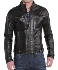 Men's Genuine Leather Jacket MJ 28