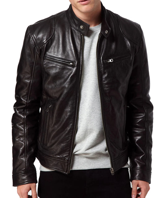 Men's Genuine Leather Jacket MJ 32