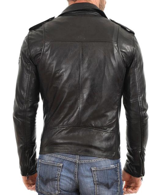 Men's Genuine Leather Jacket MJ 35