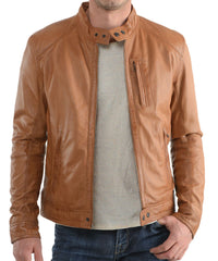 Men's Genuine Leather Jacket MJ 39