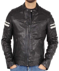 Men's Genuine Leather Jacket MJ 43