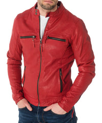 Men's Genuine Leather Jacket MJ 46