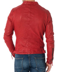 Men's Genuine Leather Jacket MJ 46