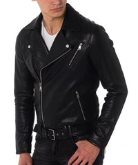 Men's Genuine Leather Jacket MJ 49