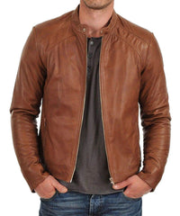Men's Genuine Leather Jacket MJ 52