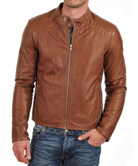 Men's Genuine Leather Jacket MJ 52
