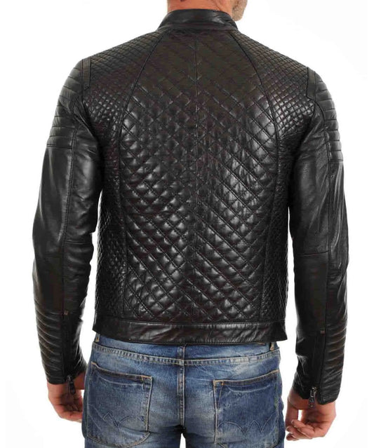 Men's Genuine Leather Jacket MJ 53