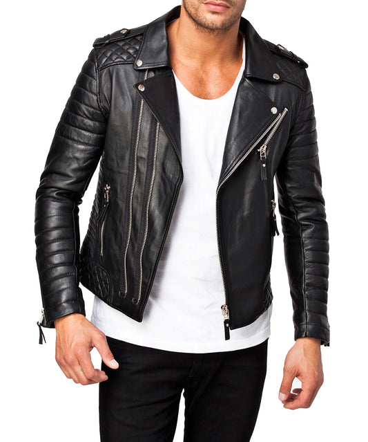 Men's Genuine Leather Jacket MJ 57