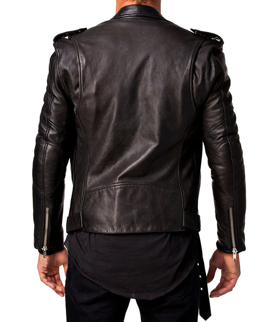Men's Genuine Leather Jacket MJ 58