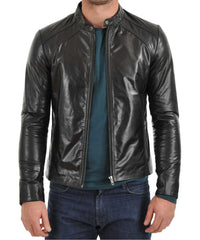 Men's Genuine Leather Jacket MJ 60