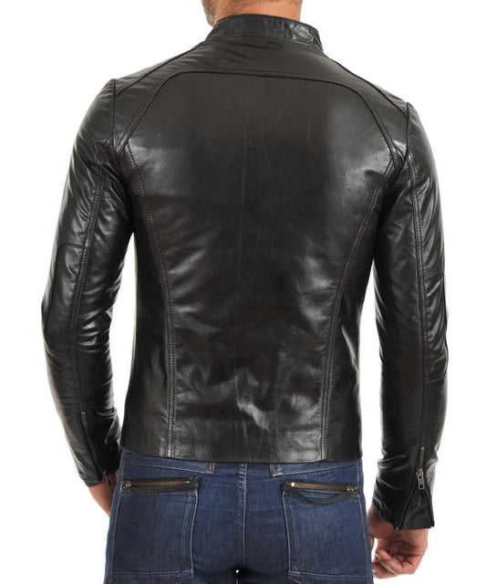 Men's Genuine Leather Jacket MJ 60