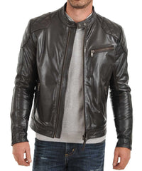 Men's Genuine Leather Jacket MJ 62