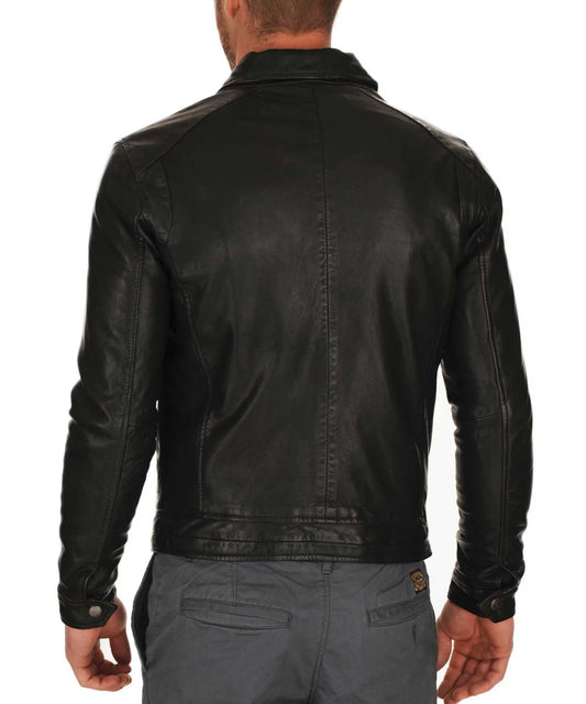 Men's Genuine Leather Jacket MJ 67