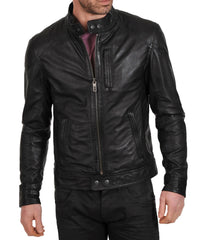 Men's Genuine Leather Jacket MJ 70