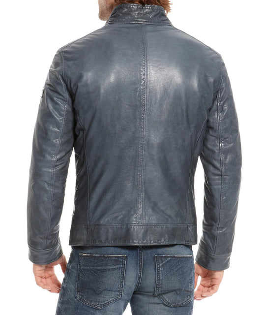 Men's Genuine Leather Jacket MJ 73