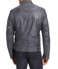Men's Genuine Leather Jacket MJ 74