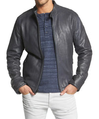 Men's Genuine Leather Jacket MJ 75