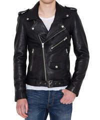 Men's Genuine Leather Jacket MJ 76