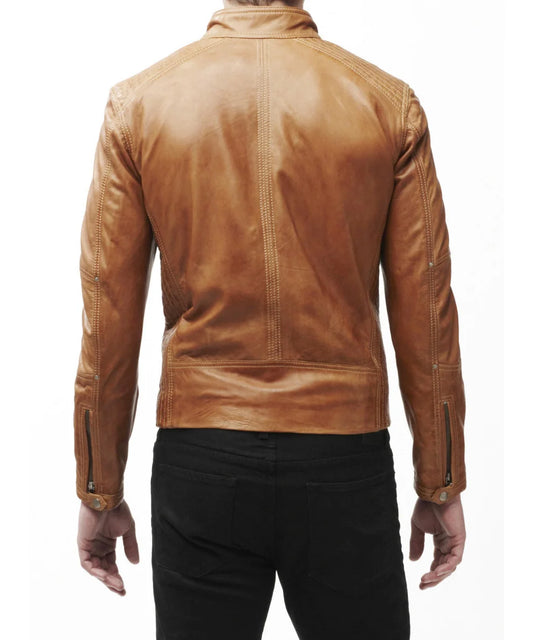 Men's Genuine Leather Jacket MJ 77