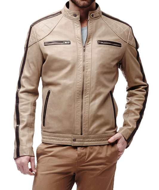 Men's Genuine Leather Jacket MJ 85