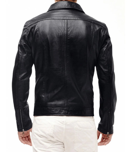 Men's Genuine Leather Jacket MJ 86