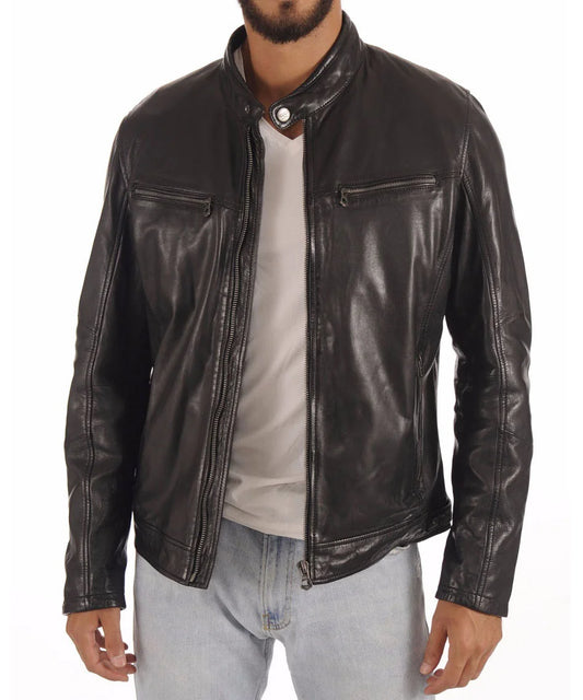 Men's Genuine Leather Jacket MJ 97