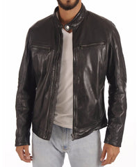 Men's Genuine Leather Jacket MJ 97