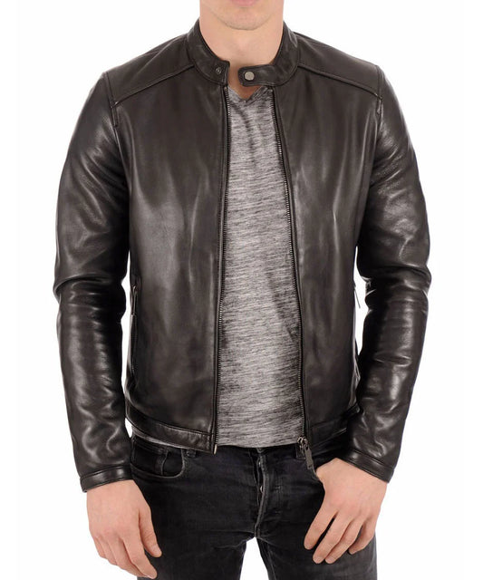 Men's Genuine Leather Jacket MJ 98