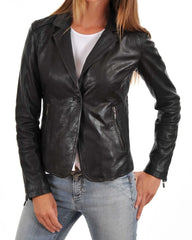 Women’s Genuine Leather Blazer WB 02